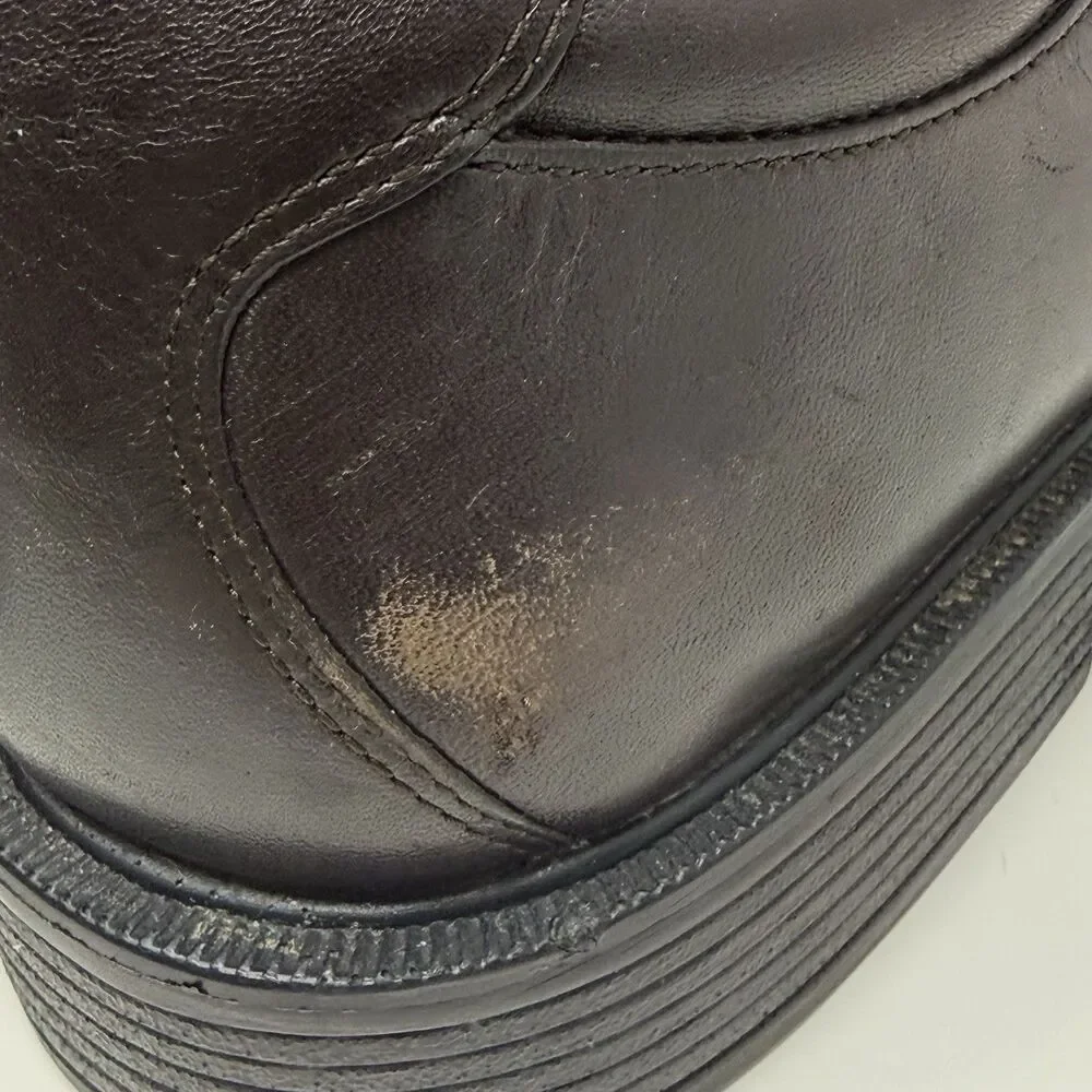 Rockport Margin Derby Shoes Mens 14 M Brown Leather Plain Toe Business NO INSOLE